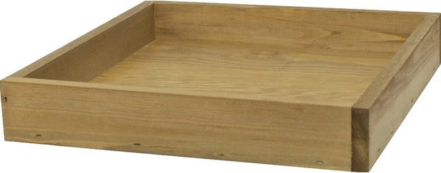 T & J Ablage Futterstelle Labo-3D aus Weidengeflecht, braun, B/T/H: 36 x 36 x 6 cm - Bild 1