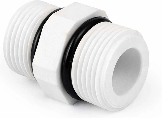 Naturewater Ersatzteil Verbinder DN20 3/4 Zoll für Wasserfilter und Umkehrosmose in Weiß - Bild 1