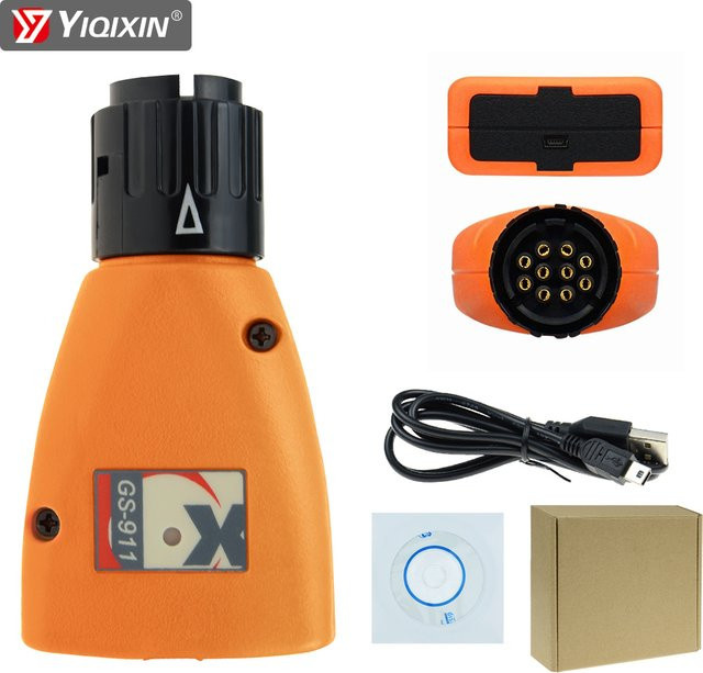 YIQIXIN GS-911 OBD2 Diagnosewerkzeug für BMW Motorräder V1006.3 professioneller OBD-Scanner und Codeleser in Orange - Bild 1