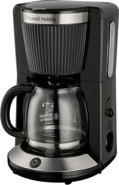 Russell Hobbs Brontë Filterkaffeemaschine Schwarz mit 1,25 l Glaskanne, Warmhaltefunktion und Abschaltautomatik - Bild 1