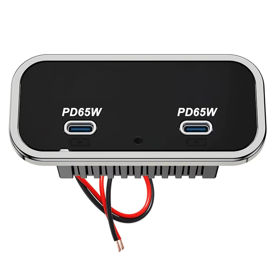 130W Auto-Ladegerät in Schwarz mit Dual 65W PD3.0 USB-C Anschlüssen für 12V/24V Wohnmobile, Boote, LKWs und Busse - Bild 4
