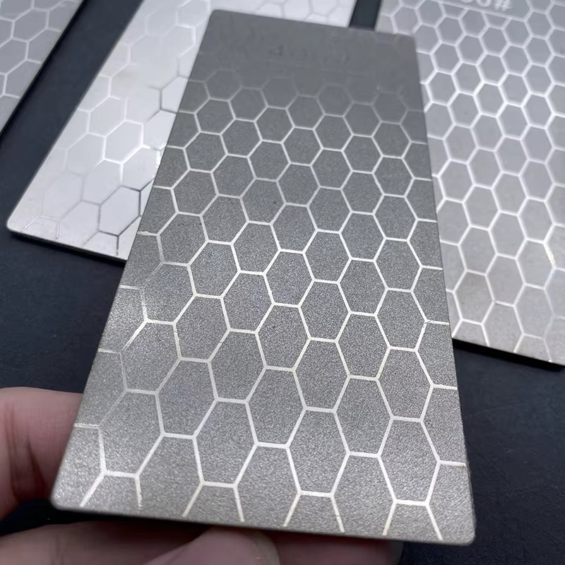 RSCHEF Diamant-Messerschärfer Schleifstein in Grau mit Körnungen 400, 600, 1000 und 120 für Küchenwerkzeuge - Bild 2