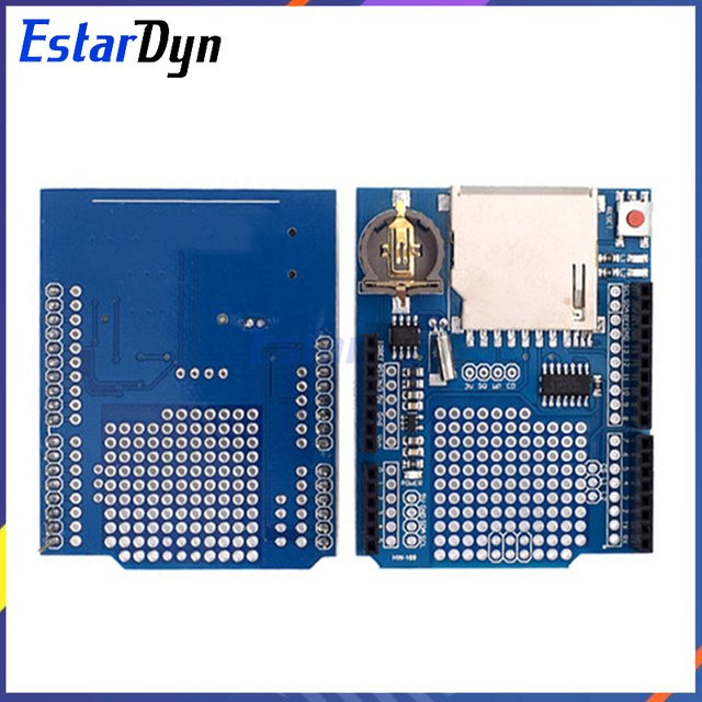 Estardyn SD-Karten-Datenlogger-Shield Echtzeit-Logmodul in Blau für UNO R3 und MEGA DIY-Projekte - Bild 1