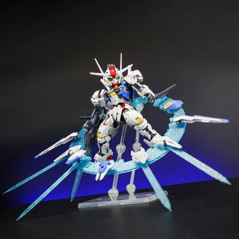 Bandai MGSD XVX-016 SUPA Aerial Mercury Witch Bausatz, Actionfigur, mit Ringeffekten und Zubehör - Bild 2
