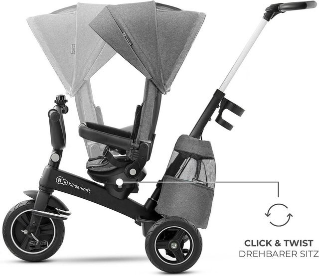 Kinderkraft Dreirad EASYTWIST grau - Bild 1