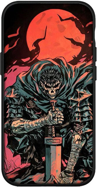 MINISO Handyhülle Berserk Guts Cartoon Design in Himmelblau für iPhone, Samsung Galaxy, Xiaomi Redmi und Huawei Modelle - Bild 1