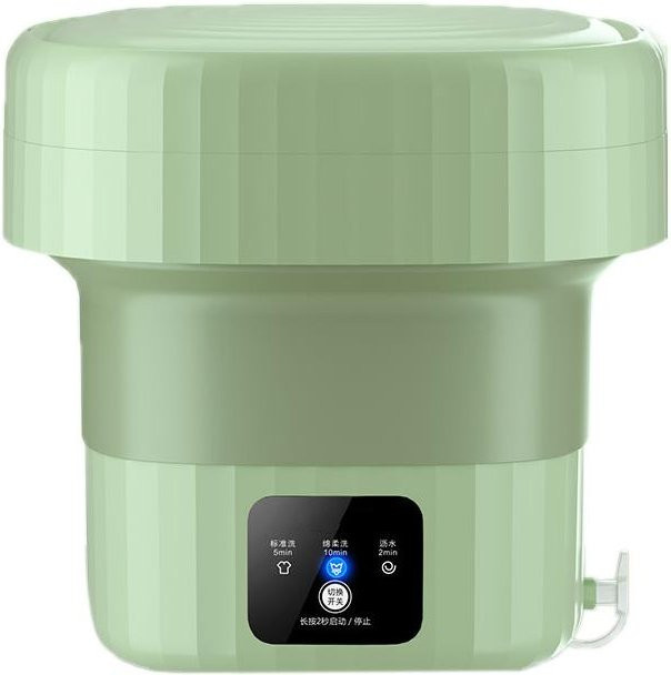 Tragbare Mini-Waschmaschine von aimo, faltbare Top-Loader Wäschewaschmaschine für Babykleidung und Unterwäsche, grün, 6 l - Bild 1