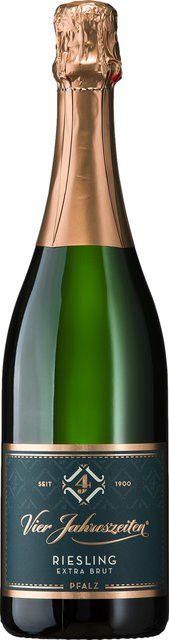 Vier Jahreszeiten Riesling Sekt, Extra Brut, Pfalz, 2023, 0,75 l - Bild 1