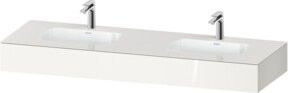 Duravit Qatego Einbauwaschtisch-Möbel-Set in Weiß, B/T/H: 160 x 55 x 17 cm - Bild 1