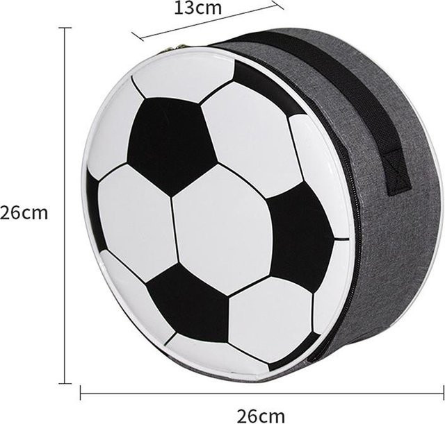 Super Six Multifunktionale Fußball-Isoliertasche als Kühltasche und Lunchtasche aus wasserabweisendem Oxford-Stoff - Bild 1