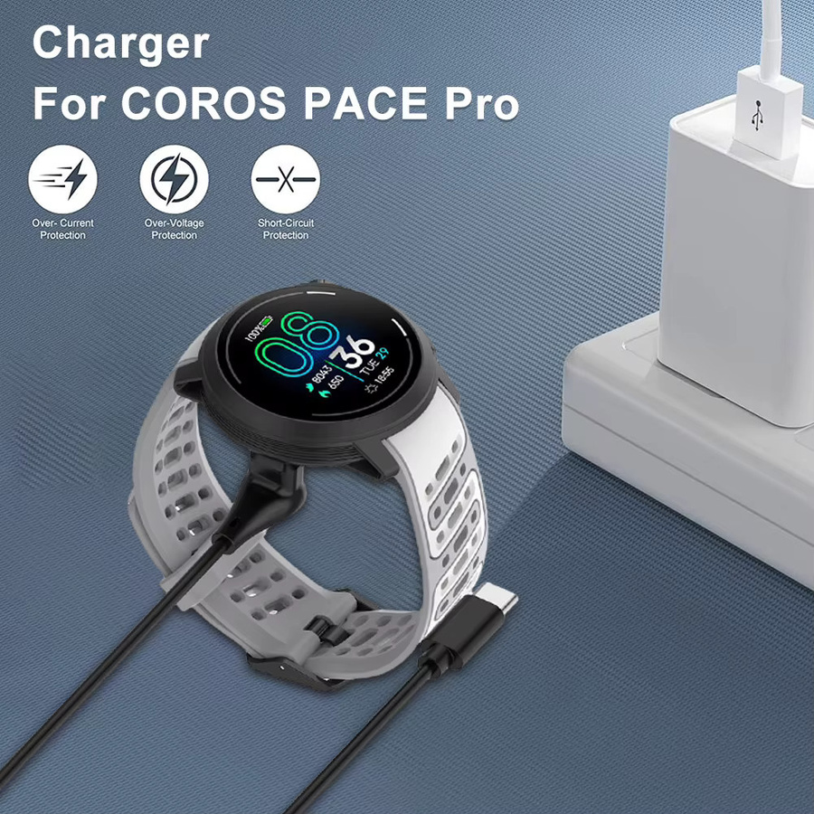 COROS USB-A Ladekabel für Smartwatch Pace 4, Pace Pro, Nomad und Apex 4 in Schwarz - Bild 4
