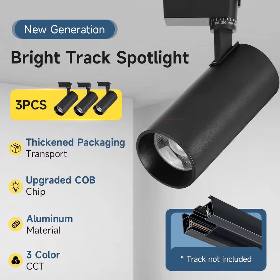CANMEIJIA LED Schienensystem mit COB-Chip Spotleuchten für Wohnzimmer und Shops - Bild 2