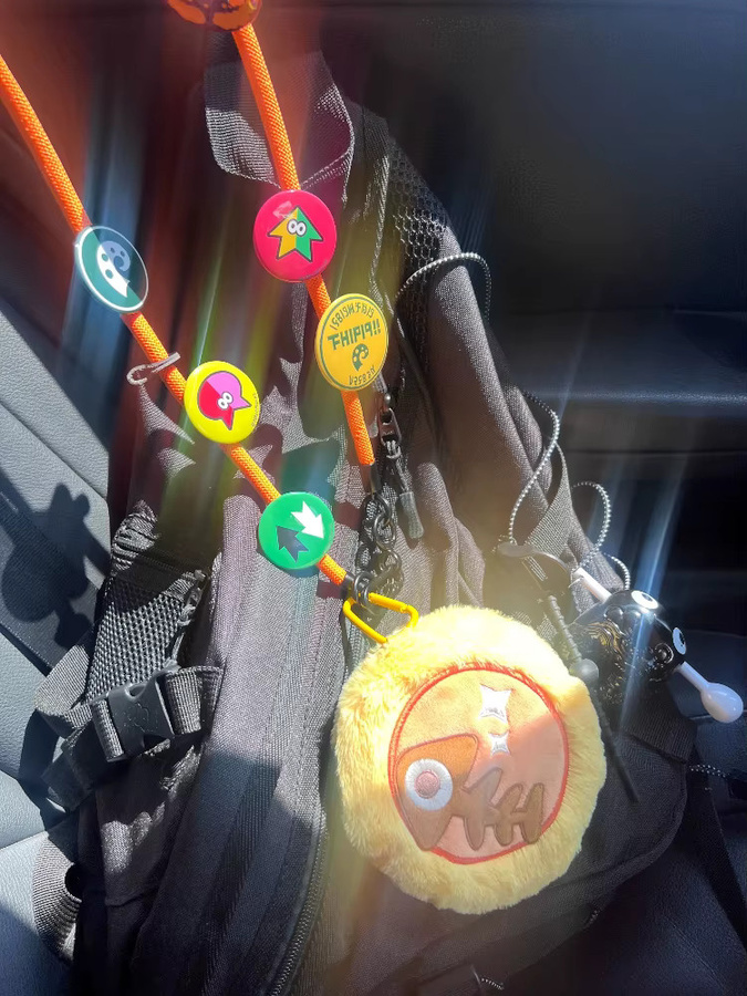 Splatoon 3 Fisch-Ei-Pulsh-Tasche, Geldbörse, Schlüsselanhänger - Bild 4
