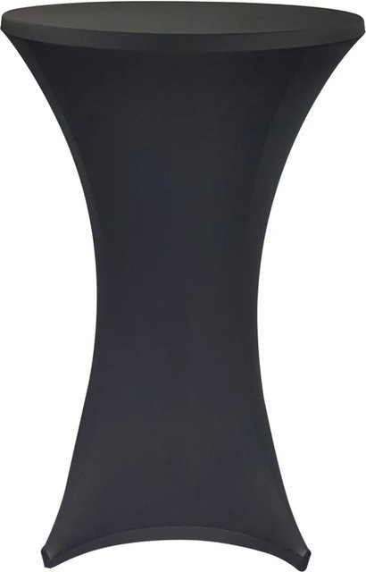 NYVI Stehtischhusse Schwarz, elastisch und waschbar, B: 70-75 cm, H: 110-120 cm - Bild 1