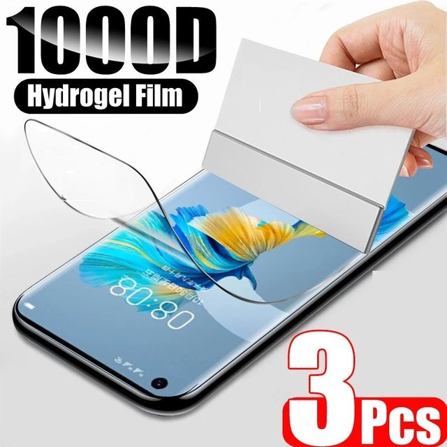 3er Set Hydrogelfolie Displayschutzfolie für Huawei Nova 10 9 SE 11 Pro 8i Y71 Y61 Y90 Y70 in Transparent - Bild 1