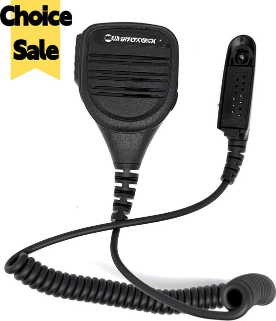 Motorola Fernlautsprecher-Mikrofon in Schwarz für GP140 GP320 GP328 GP329 GP338 GP339 GP340 GP360 GP380 GP640 GP680 GP1280 HT780 Funkgeräte - Bild 1
