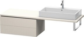 Duravit Unterschrank L-Cube in Beige Matt mit 2 Schubkästen, B: 82 cm, T: 54,7 cm, H: 40 cm - Bild 1