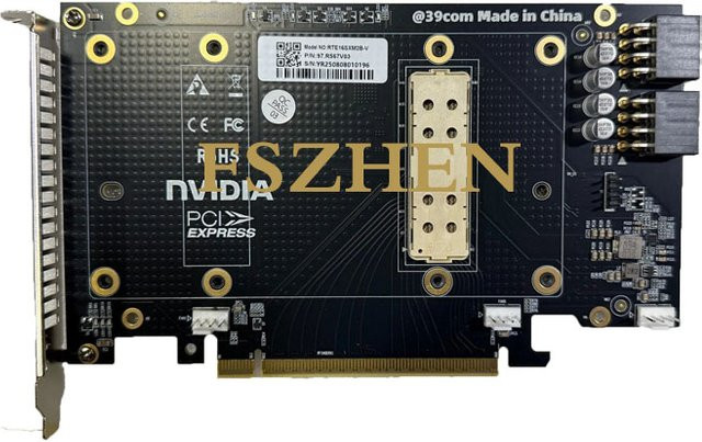 Nvidia SXM2 auf PCIe-Adapter 2U mit 6-lagiger goldener Leiterplatte passend für Tesla P100 und V100 in Schwarz - Bild 1