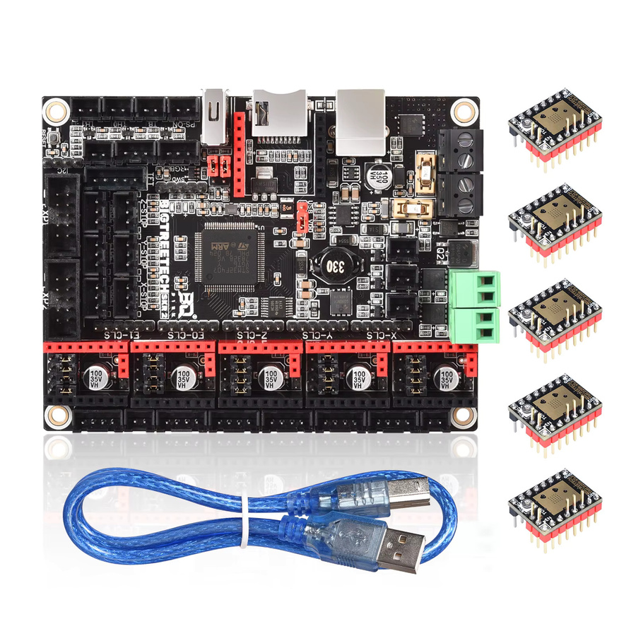 Bigtreetech SKR V2.0 Turbo BTT SKR 3 Motherboard für 3D-Drucker in Schwarz - Bild 2