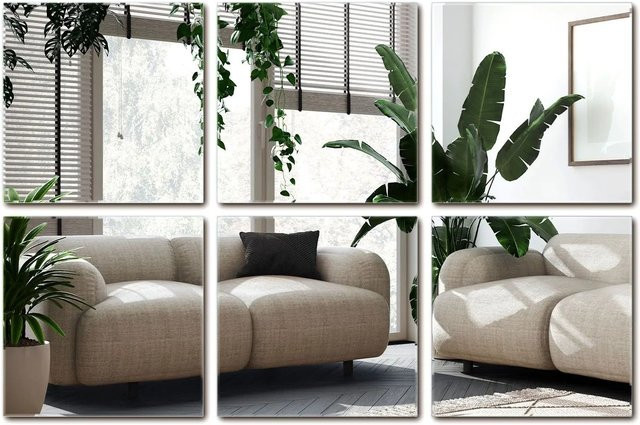 Wallfluent Selbstklebende Spiegelfliesen für das Badezimmer, 6 Stück, quadratisch, transparent, B/H: 30 x 30 cm - Bild 1