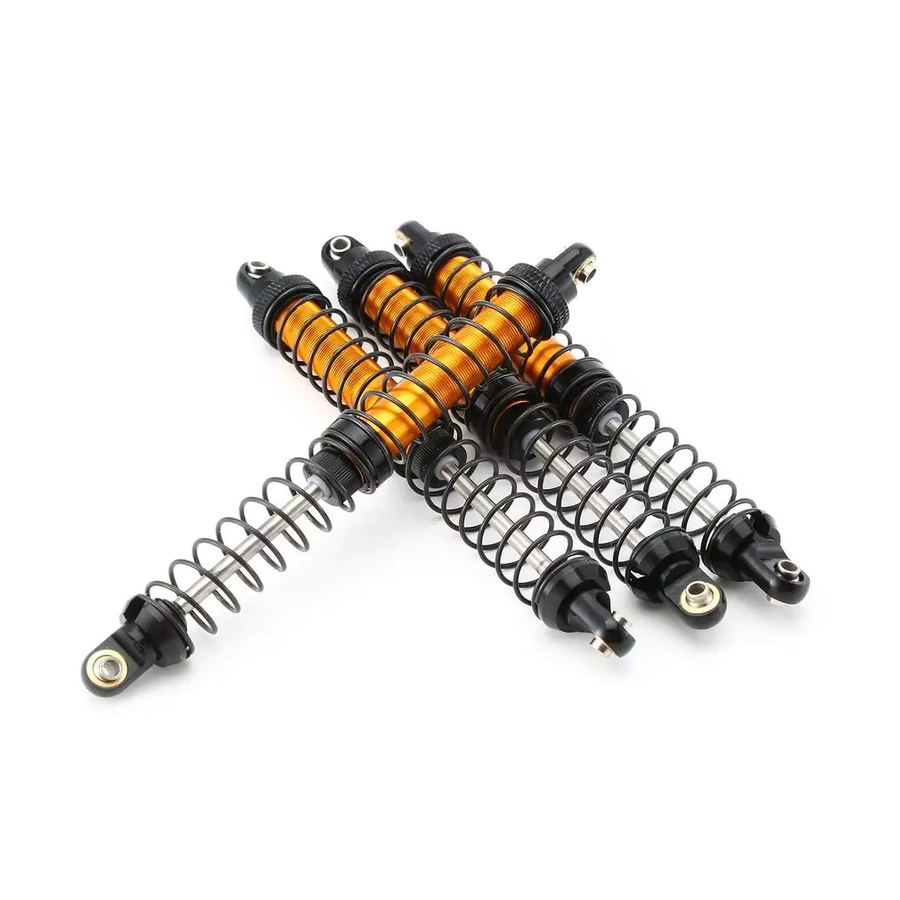 YSIDO Stoßdämpfer, 4-teiliges Set, Metall, Schwarz, für 1/10 RC Crawler Auto - Bild 2