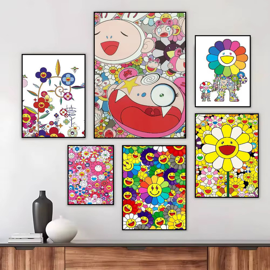 Takashi Murakami Japan Kunst Poster als ästhetischer Leinwanddruck in Multicolor für deine Wanddekoration - Bild 2