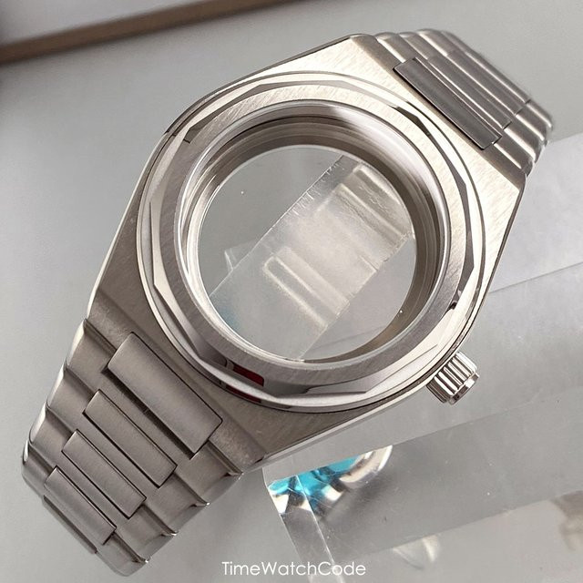 Tandorio Uhrengehäuse Edelstahl, Silber, 40 mm, Unisex - Bild 1