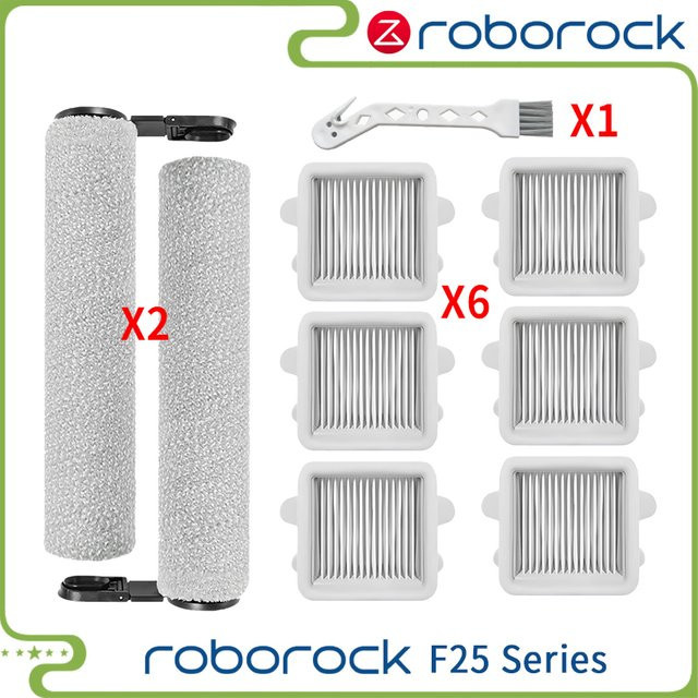 Roborock Rollenbürsten und HEPA-Filter Set in Weiß für F25 RT, F25 LT, F25 ALT, F25 ACE, A30 Pro, A30 und A30 Pro Combo Staubsauger - Bild 1