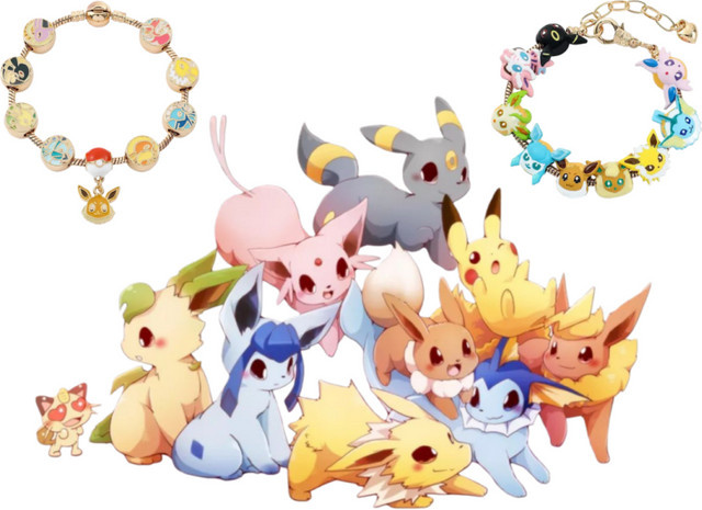 Bandai Armband, Edelstahl, Unisex, Eevee Anime - Bild 1