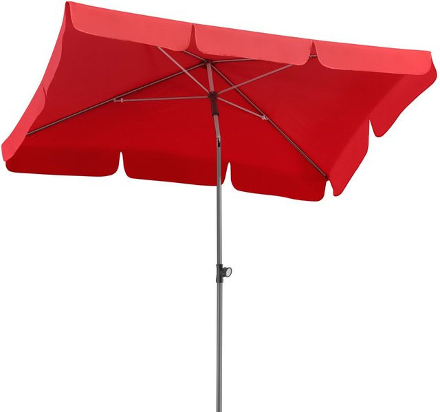 Schneider Sonnenschirm Locarno Rot mit Push-Up Mechanik B/T: 180 x 120 cm - Bild 1