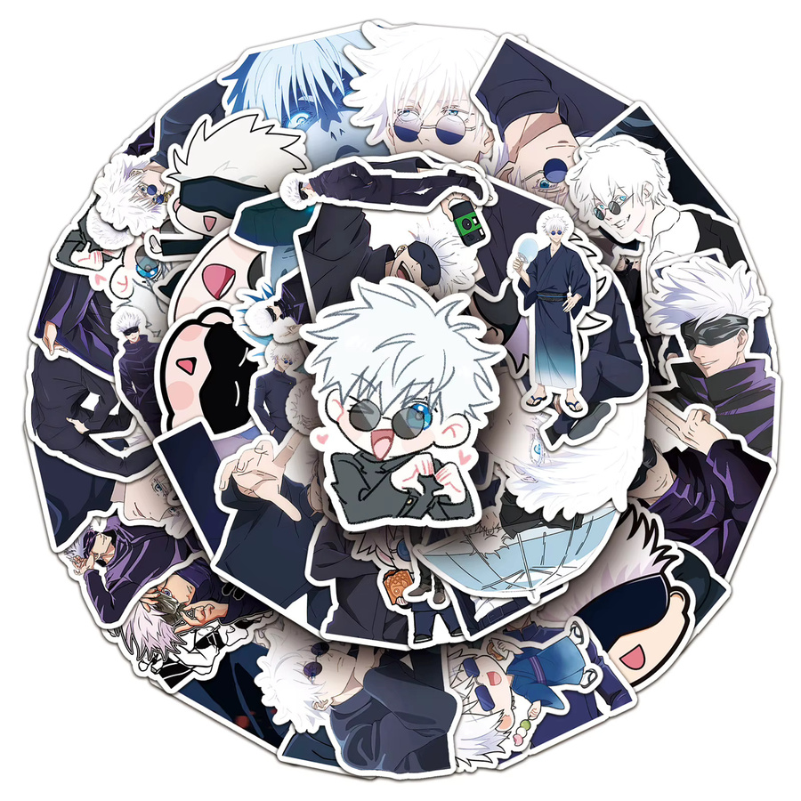 Bandai Jujutsu Kaisen Aufkleber, 50-teiliges Set, Bunt - Bild 3
