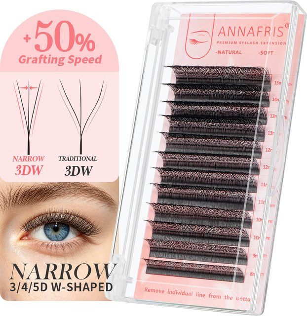 ANNAFRIS Wimpernverlängerungen, Black, Unisex - Bild 1