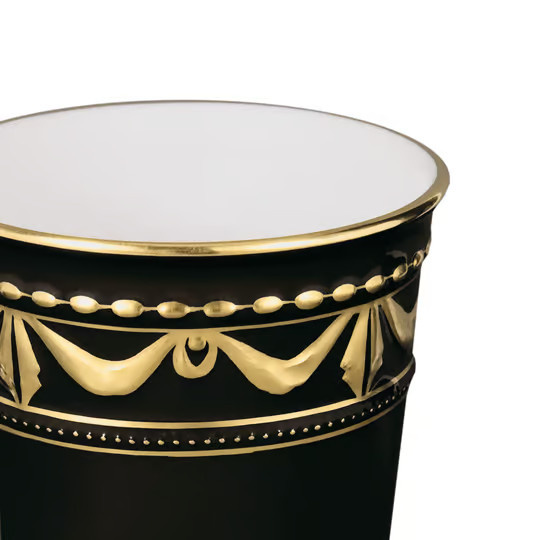KPM Champagnerbecher in Schwarz und Gold - Bild 2