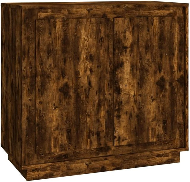 vidaXL Sideboard Räuchereiche in Braun aus Holzwerkstoff B/T/H: 80 x 34 x 75 cm - Bild 1