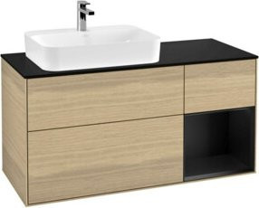 V&B Waschtischunterschrank Finion in Braun, B/T/H: 120 x 50,1 x 50,1 cm - Bild 1