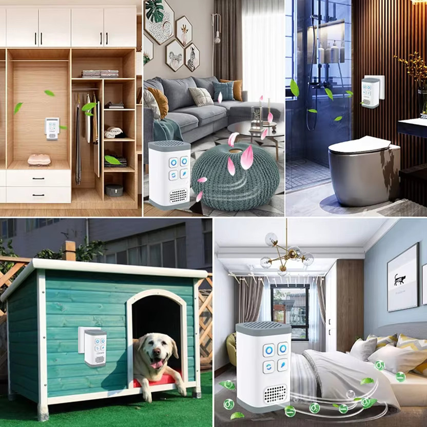 ENERFER Mini Plug-in Luftreiniger mit Ozongenerator und Ionisator in Weiß - Bild 2