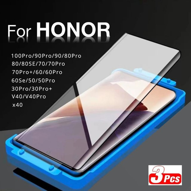 3 Stück Keramik-Displayschutzfolie für Honor (transparent) - Bild 1