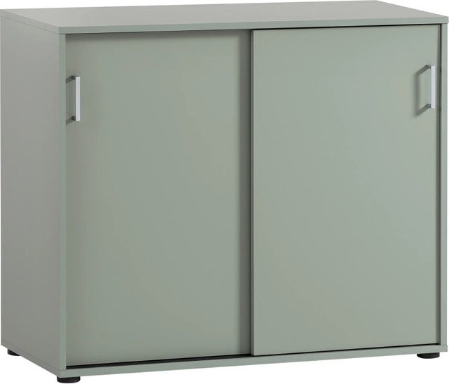 Aktenschrank Fox von PROREGAL in Pistazie mit 2 Schiebetüren, H x B x T: 84 x 100 x 41 cm - Bild 1
