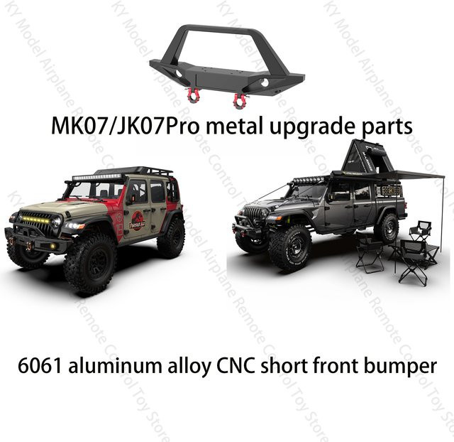 Rilalo Mk07/Jk07pro Frontstoßstange mit Abschlepphaken, Zubehör, Metall - Bild 1