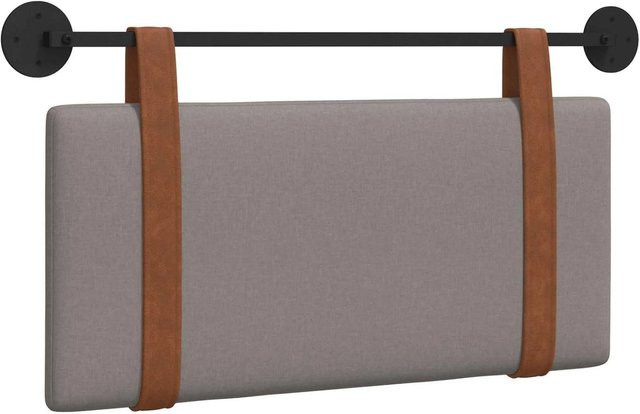 vidaXL Wandmontiertes Polsterpaneel in Taupe mit antiker PU-Optik, B/H/T: 100 x 55 x 5 cm - Bild 1