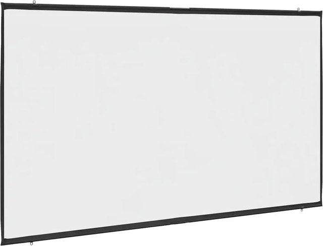 vidaXL Projektionsleinwand wandhängend 120 Zoll 16:9 in Weiß und Schwarz - Bild 1