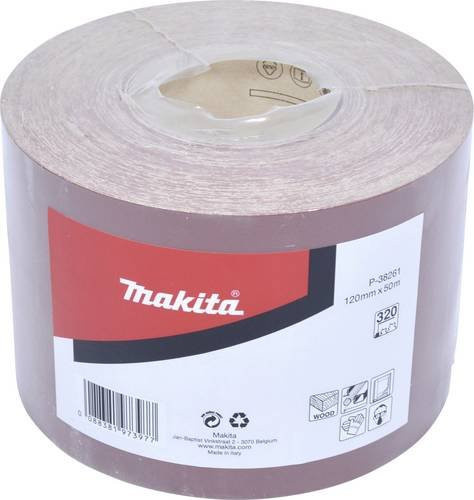 Makita Schleifpapierrolle Körnung 320 für Holz, Metall und Lack, B: 120 mm, L: 50 m - Bild 1