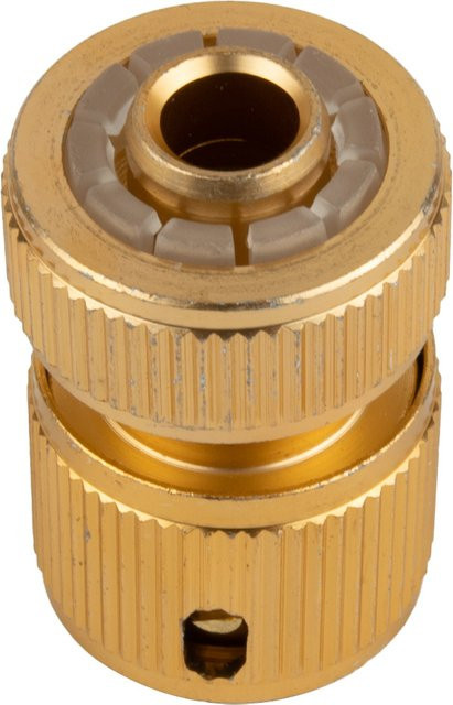 Messing Garten Schlauch Adapter Set mit Quick Connect für 1/2 Zoll Bewässerung in Gold - Bild 1