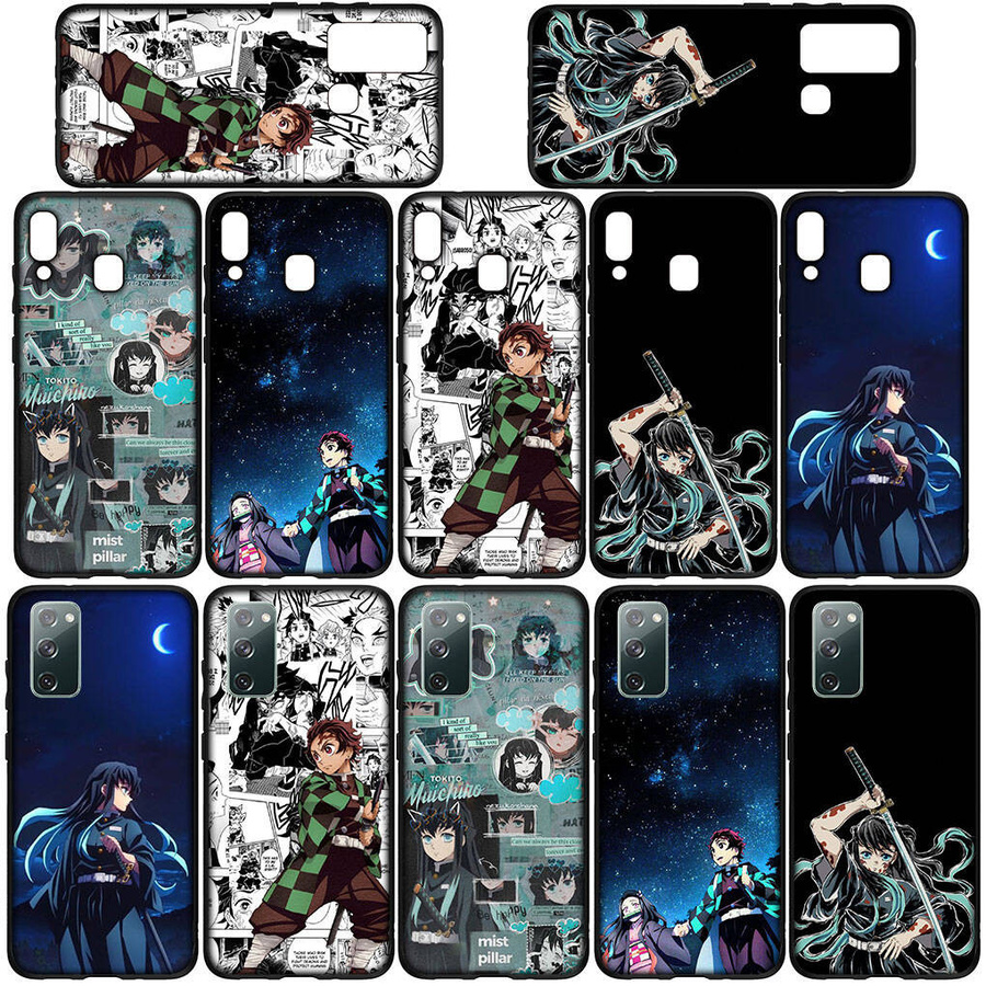 MINISO Handyhülle Nezuko Demon Slayer Design für iPhone, Samsung Galaxy A55 5G, Xiaomi Poco und Redmi Note in Schwarz und Mehrfarbig - Bild 4