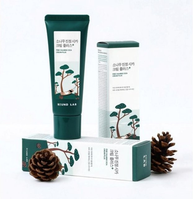 ROUND LAB Cica Creme Plus, Feuchtigkeitscreme mit Panthenol, 2 x 60 ml - Bild 1