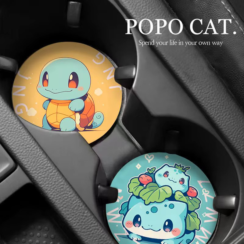 Bandai Pokemon-Untersetzer, 7,1 cm, Cartoon-Stil - Bild 2