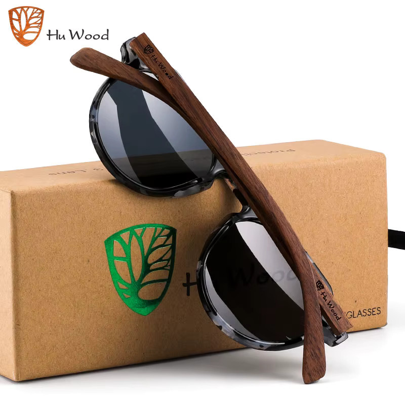 HU HOLZ GR8048 Sonnenbrille, Vollrand, Round, Unisex, polarisiert - Bild 3