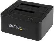 StarTech.com USB 3.0 Docking Station für SATA und IDE Festplatten, Dual-Bay HDD/SSD Docking Station, Schwarz - Bild 1