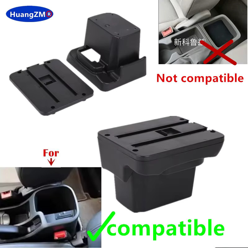 HuangZM Auto-Armlehnenbox für Chevrolet Cruze und Holden Cruze 2009–2015 mit USB-Anschluss, Schwarz - Bild 2