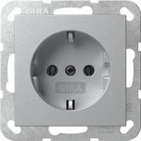Gira Schutzkontaktsteckdose Typ F Unterputz in Silber/Grau mit Steckklemmen IP20 - Bild 1